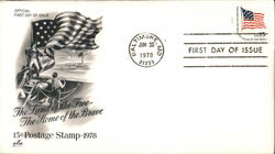 The Land of the Free - The Home of the Brave 15¢ Postage Stamp 1978 First Day Covers First Day Cover First Day Cover First Day Cover