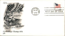 The Land of the Free - The Home of the Brave 15¢ Postage Stamp 1978 First Day Covers First Day Cover First Day Cover First Day Cover