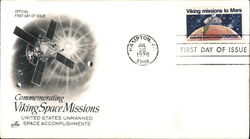 Commemorating Viking Space Missions - United States Unmanned Space Accomplishments First Day Cover