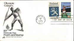 Olympic Games 10¢ Domestic Rate Post Card Stamp First Day Cover