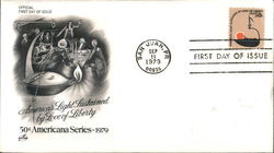 America's Light Sustained by Love of Liberty - 50¢ Americana Series 1979 First Day Covers First Day Cover First Day Cover First Day Cover