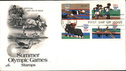 Summer Olympic Games Stamps Block of Stamps First Day Covers First Day Cover First Day Cover First Day Cover