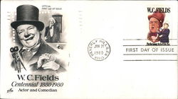 W.C. Fields Centennial 1880-1980 - Actor and Comedian First Day Covers First Day Cover First Day Cover First Day Cover