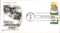 National Letter Writing Week - February 24 - March 1, 1980 First Day Cover