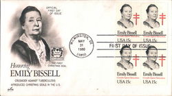 Honoring Emily Bissell - Crusader Against Tuberculosis Block of Stamps First Day Covers First Day Cover First Day Cover First Day Cover