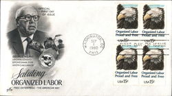 Saluting Organized Labor First Day Covers First Day Cover First Day Cover First Day Cover