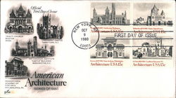 American Architecture Series of 1980 Block of Stamps First Day Covers First Day Cover First Day Cover First Day Cover