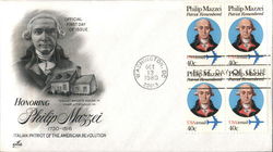 Honoring Philip Mazzei 1730-1816 - Italian Patriot of the American Revolution First Day Covers First Day Cover First Day Cover First Day Cover