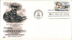 Honoring Glenn Curtiss 1878-1930 Pioneer Aviation Series 35¢ Airmail Stamp First Day Covers First Day Cover First Day Cover First Day Cover