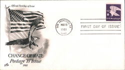 Change of Rate Postage "B" Issue First Day Cover