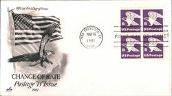 Change of Rate Postage "B" Issue 1981 First Day Covers First Day Cover First Day Cover First Day Cover