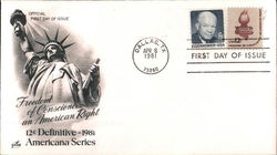 Freedom of Conscience an American Right 12¢ Definitive - 1981 Americana Series First Day Covers First Day Cover First Day Cover First Day Cover