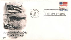 America the Beautiful, Flag Stamp 1981 First Day Covers First Day Cover First Day Cover First Day Cover