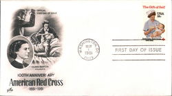 100th Anniversary American Red Cross 1881-1981 Clara Barton, Founder First Day Covers First Day Cover First Day Cover First Day Cover