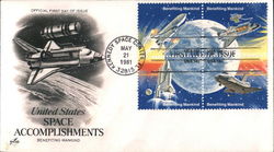 United States Space Accomplishments - Benefiting Mankind Block of Stamps First Day Covers First Day Cover First Day Cover First Day Cover