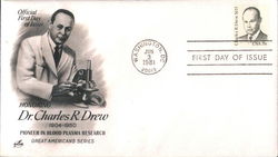 Honoring Dr. Charles R. Drew First Day Covers First Day Cover First Day Cover First Day Cover