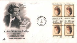 Edna St. Vincent Millay Block of Stamps First Day Covers First Day Cover First Day Cover First Day Cover