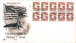 Change of Rate Postage "C" Issue First Day Cover