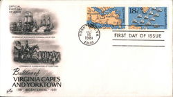 Battles of Virginia Capes and Yorktown First Day Covers First Day Cover First Day Cover First Day Cover