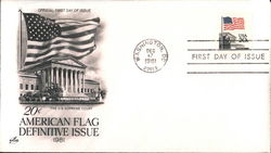 American Flag Definitive Issue First Day Covers First Day Cover First Day Cover First Day Cover