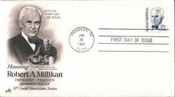 Honoring Robert A. Millikan 37¢ Great Americans Series First Day Covers First Day Cover First Day Cover First Day Cover