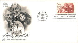 Aging Together - Commemorative Stamp 1982 First Day Covers First Day Cover First Day Cover First Day Cover