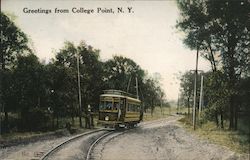 Greetings from College Point, N.Y. Postcard