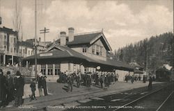 Southern Pacific Depot Dunsmuir, CA Postcard Postcard Postcard