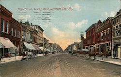 High Street, Looking West Postcard