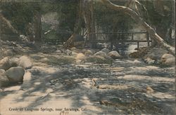 Creek at Congress Springs Saratoga, CA Postcard Postcard Postcard