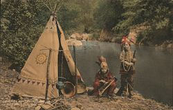 Children Dressed as Indians Gilroy Hot Springs, CA Postcard Postcard Postcard