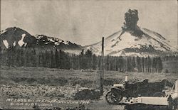 Mt. Lassen in Eruption California Postcard Postcard Postcard