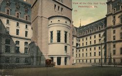 View of the City Hall Yard Postcard