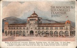 The New Home of the Los Angeles Examiner California Postcard Postcard Postcard