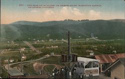 View from Top of Incline, Los Angeles and Mt. Washington Railway California Postcard Postcard Postcard