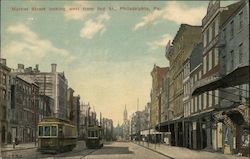 Market Street Looking West from 2nd Street Postcard