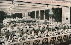 Hotel Stratford, Clover Club Banquet Hall Postcard