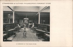 Strawbridge & Clothier, A Corridor in the Piano Store Philadelphia, PA Postcard Postcard Postcard