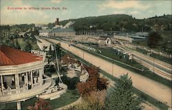 Entrance, Willow Grove Park Postcard