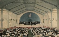 Interior of Auditorium, Willow Grove Park Postcard