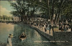 A Concert Crowd, Willow Grove Park Pennsylvania Postcard Postcard Postcard