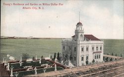 Young;s Residence and Garden on Million Dollar Pier Atlantic City, NJ Postcard Postcard Postcard