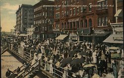 Boardwalk at South Carolina Ave. Atlantic City, NJ Postcard Postcard Postcard