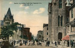 Pacifice Ave, Looking South From Tennessee Ave. Postcard