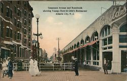 Tennessee Avenue and Boardwalk Postcard