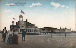 Steel Pier and Boardwalk Atlantic City, NJ Postcard Postcard Postcard