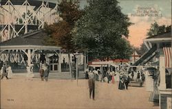 Entrance to "The Big Ride" Palisades Park, NJ Postcard Postcard Postcard