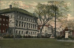 Public Library Facing Washington Park Postcard