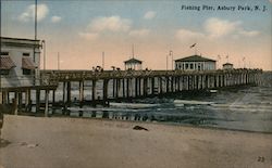 Fishing Pier Asbury Park, NJ Postcard Postcard Postcard