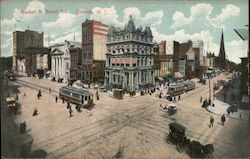 Market & Broad Sts. Postcard